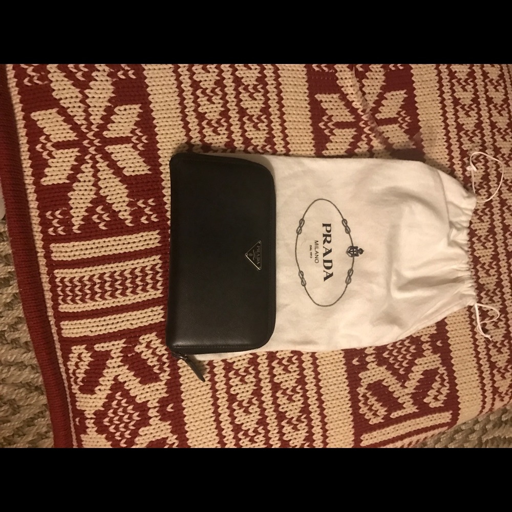 Prada black wallet